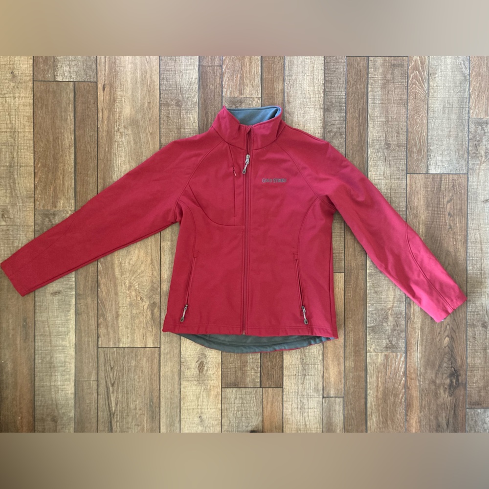 MGM Resorts | Gold Strike | Women’s Red Lind Fitted Bomber Jacket | Size M
